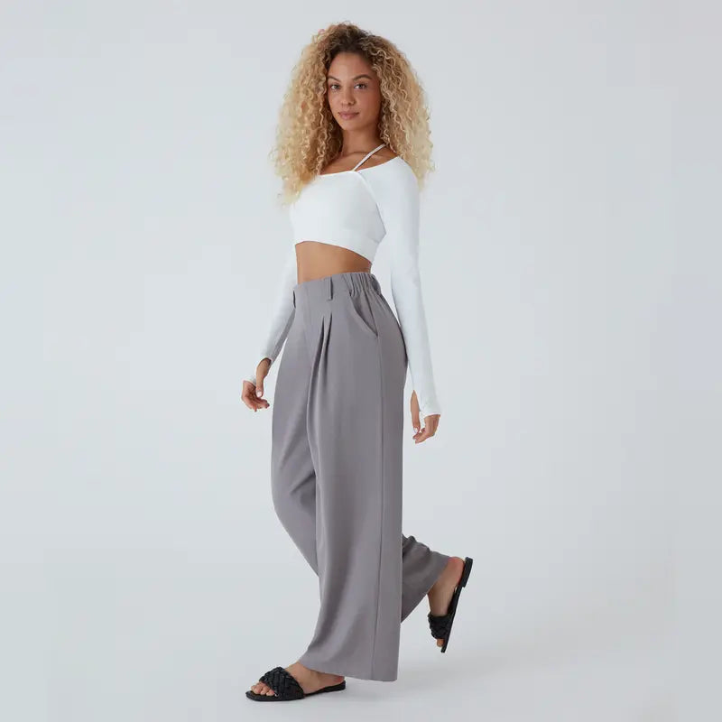 Aveline Wide-Leg Work Pants