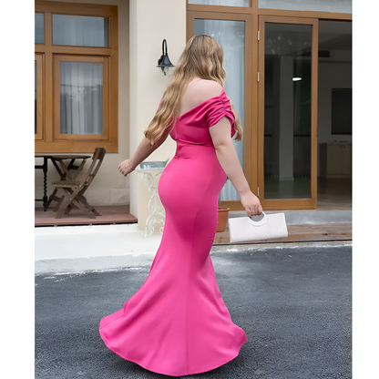 Aveline Elegant Off-Shoulder Evening Dress