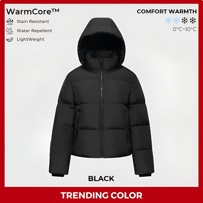 Aveline Fitted Hooded Puffer Jacket