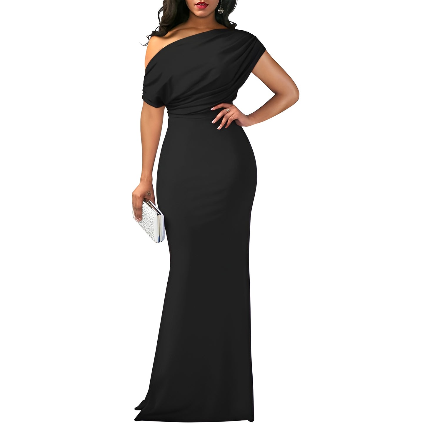 Aveline Elegant Off-Shoulder Evening Dress