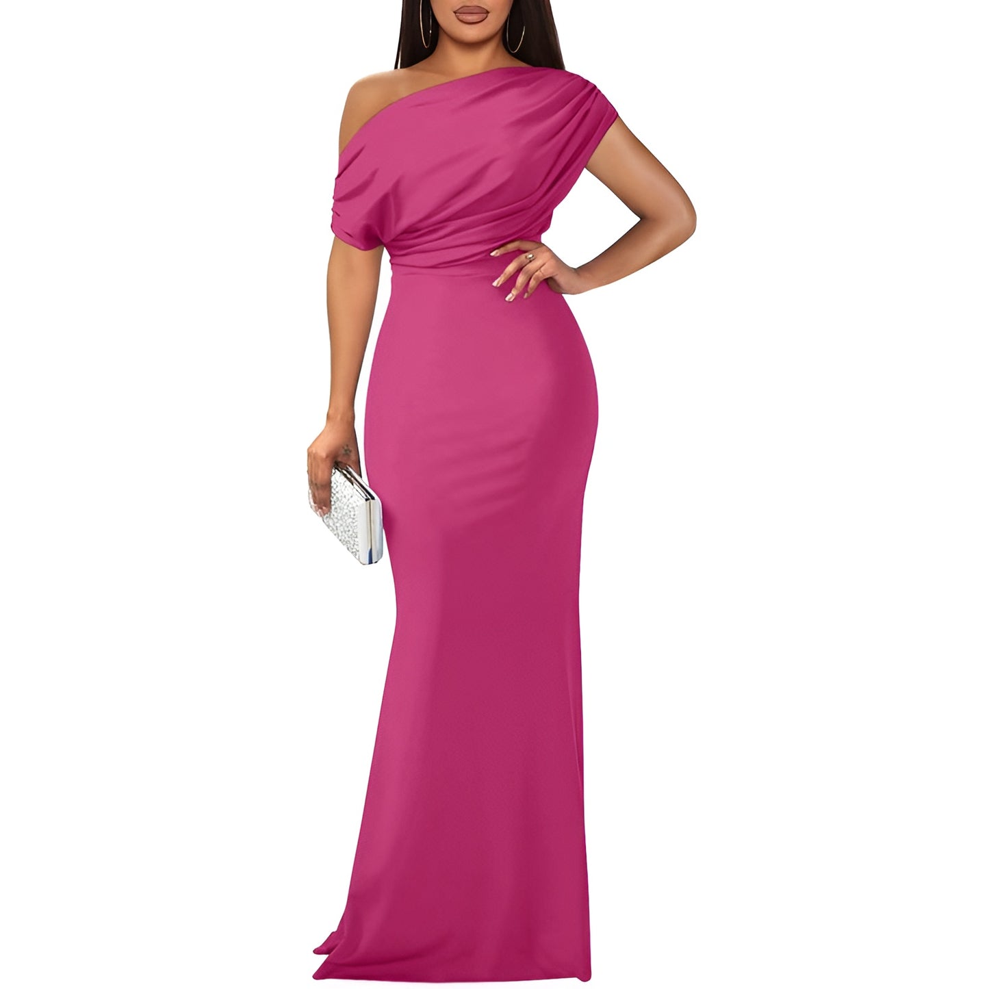 Aveline Elegant Off-Shoulder Evening Dress