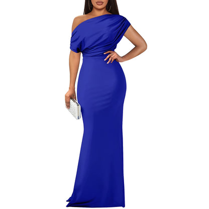 Aveline Elegant Off-Shoulder Evening Dress