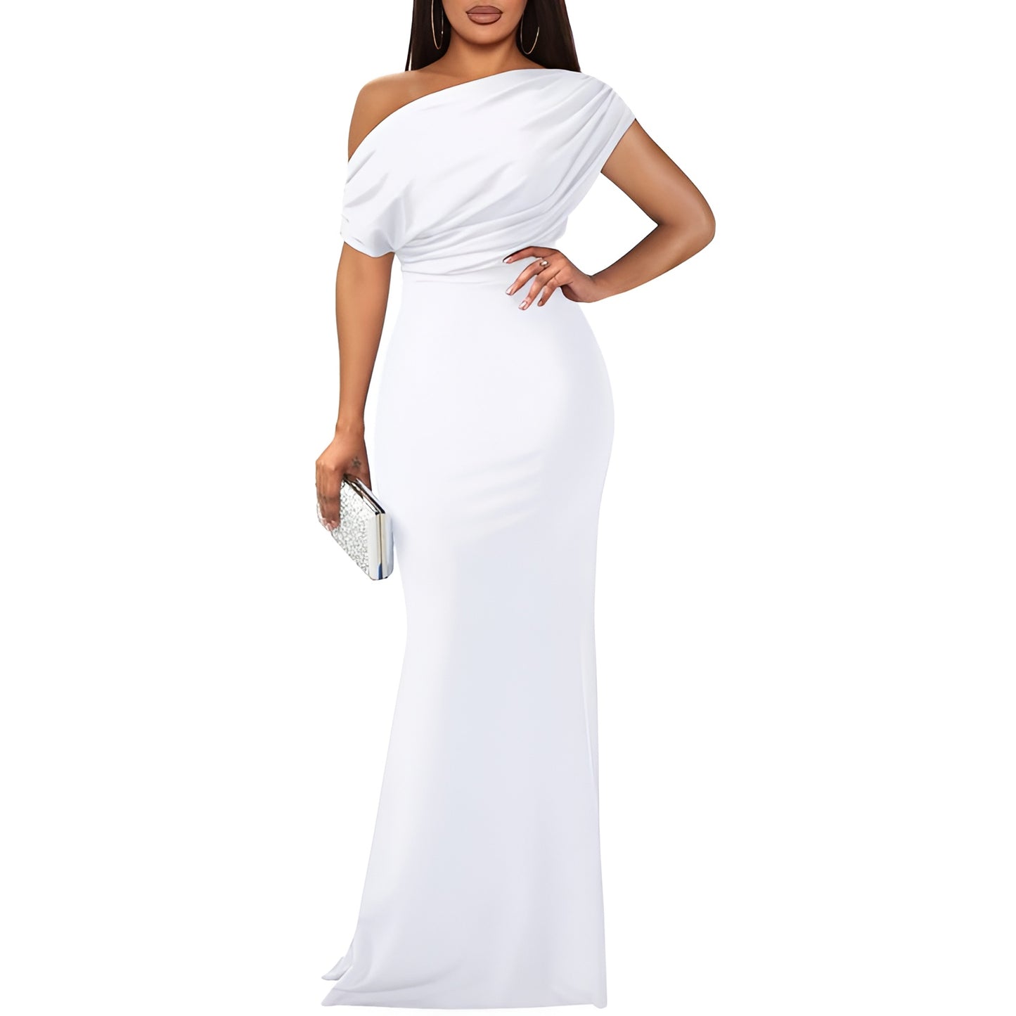 Aveline Elegant Off-Shoulder Evening Dress
