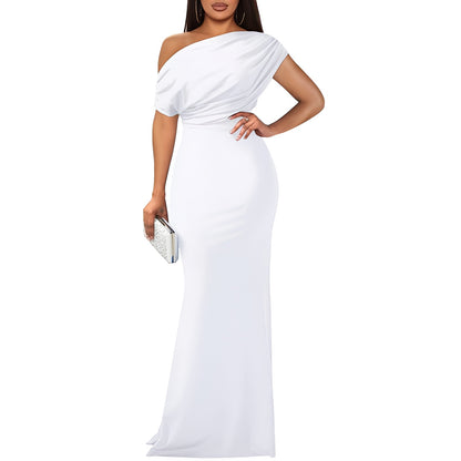Aveline Elegant Off-Shoulder Evening Dress